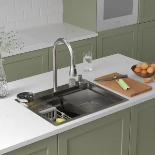 Кухонная мойка RoxenBath Stage Plus 560250-60 сатин