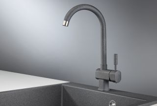 Смеситель для кухни Granula Standart 31-ST, ГРАФИТ Смеситель для кухни Granula Standart 31-ST, ГРАФИТ