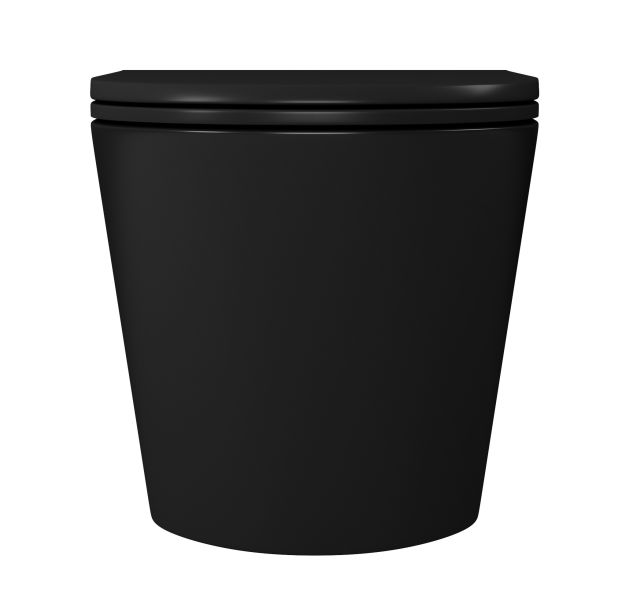 Унитаз подвесной D&K Venice DT1026025 безободковый чёрный