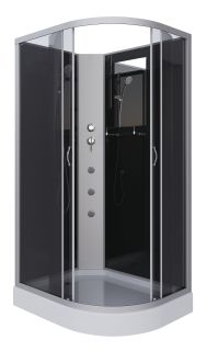 Душевая кабина Niagara NG-3512-14LBKG с гидромассажем 120x80см серебро/тонированное Душевая кабина Niagara NG-3512-14LBKG с гидромассажем 120x80см серебро/тонированное