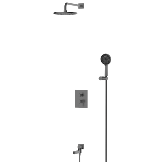 Смеситель BelBagno встраив.,верхний душ, ручной душ со шлангом и держателем), оружейная сталь DEL2.0-VDSET-GM
