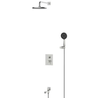 Смеситель BelBagno встраиваемый, верхний душ, ручной душ со шлангом и держателем), сатин DEL2.0-VDSET-IN