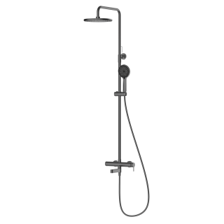 Душевая стойка BelBagno со смесителем и изливом, оружейная сталь DEL2.0-VSCM-GM