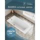Ванна чугунная Delice Repos DLR220508RB-AS 170х70 с черными матовыми ручками