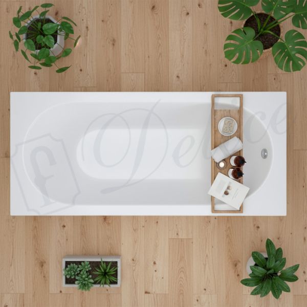 Ванна из литьевого мрамора Delice Bravo DLR330033-G 160x70 см глянцевая