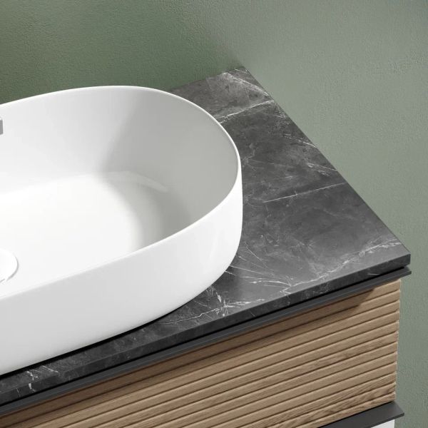 Столешница для ванной комнаты Sancos TT100A1X 100см с отверстием под смеситель black sky