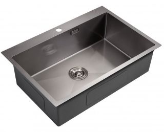 Мойка для кухни Milacio Denia 75 Steel MC.77509 воронёная сталь