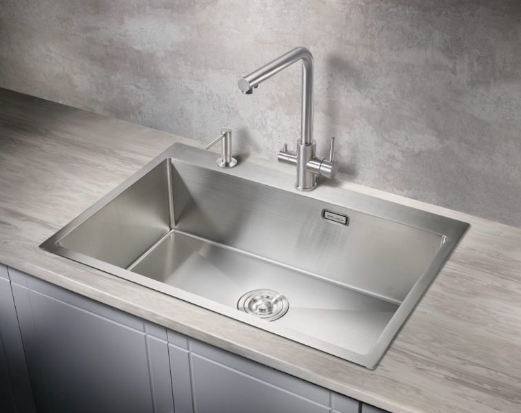Мойка для кухни Milacio Denia 75 Steel MC.77500 нержавеющая сталь