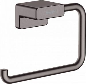 Держатель туалетной бумаги AddStoris Hansgrohe 41771340, шлифованный черный хром