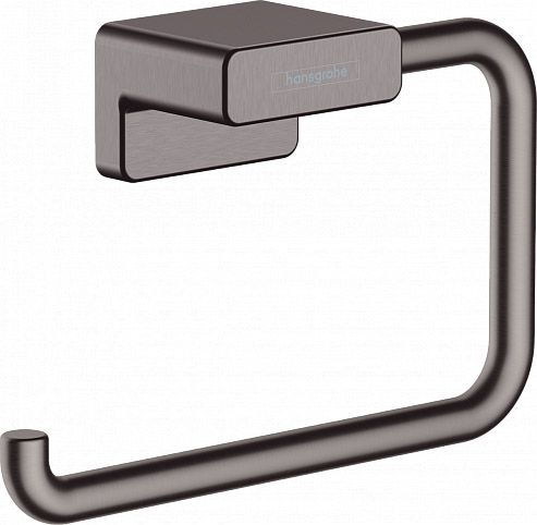 Держатель туалетной бумаги AddStoris Hansgrohe 41771340, шлифованный черный хром