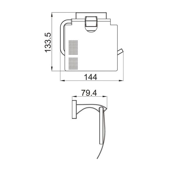 Держатель для туалетной бумаги Gappo G0703-3 золото
