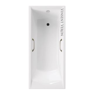 Ванна чугунная Vinsent Veron Devon VDV1908045H/VH0012BR с ручками бронзовыми 190х80 см