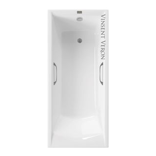 Ванна чугунная Vinsent Veron Devon VDV1707045H/VH0012GM с ручками оружейная сталь170х70 см