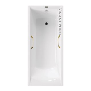 Ванна чугунная Vinsent Veron Devon VDV1908045H/VH0012GD с ручками золотыми 190х80 см