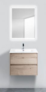 Тумба под раковину BelBagno подвесная 60x50см Rovere Galifax Bianco KRAFT-600-2C-SO-RGB