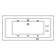 Гидромассажная ванна WHITECROSS Savia Duo 0103.170080.100.LINE.WH 170x80 Line белый