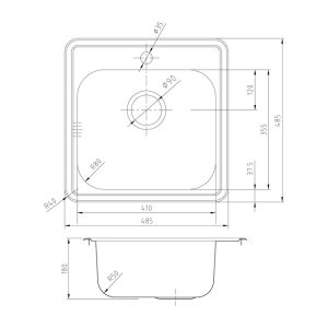 Мойка кухонная IDDIS Strit хром глянцевый STR48S0i77