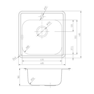Мойка кухонная IDDIS Strit хром глянцевый STR48S0i77