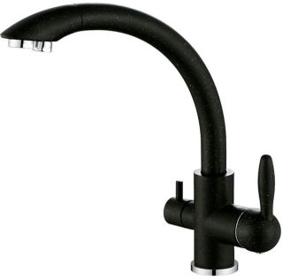 Смеситель для кухни Paulmark Essen Es213001-308 чёрный Смеситель для кухни Paulmark Essen Es213001-308 чёрный