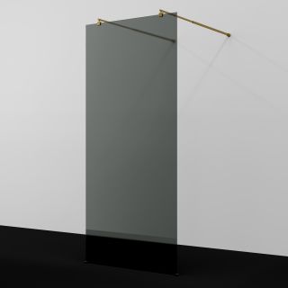 Душевая перегородка WasserKRAFT Vechte 60W39BG-TG 90 см профиль золото матовое стекло тонированное