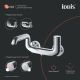 Смеситель для ванны IDDIS Twist Push Control TWISBBTi02WA хром