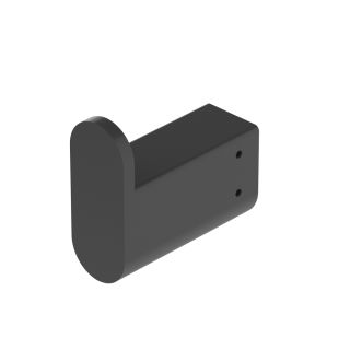 Крючок Cezares Вектор (Stylus) STYLUS-HK-NOP чёрный матовый