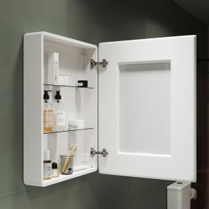Зеркальный шкаф с подсветкой Sancos Diva DI600 60см белый