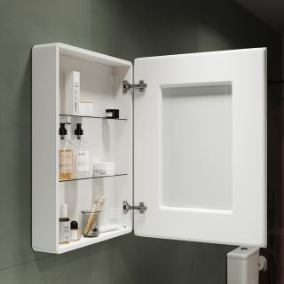 Зеркальный шкаф с подсветкой Sancos Diva DI600 60см белый Зеркальный шкаф с подсветкой Sancos Diva DI600 60см белый