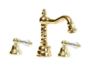 Смеситель для биде на три отверстия, золото Cezares DIAMOND-BBS2-03/24-Sw