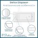 Ванна из литьевого мрамора Delice Diapason DLR330065R-G 180х75 глянцевая с ручками Хром