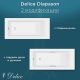 Ванна из литьевого мрамора Delice Diapason DLR330004RB-M 160x70 матовая с чёрными ручками