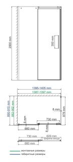 Душевой уголок Wasserkraft Dinkel 58R36 140x90 Душевой уголок Wasserkraft Dinkel 58R36 140x90