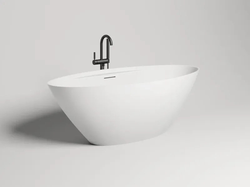 Ванна из искусственного камня Salini Diva S-Sense 102211G 178x85см белый глянцевый