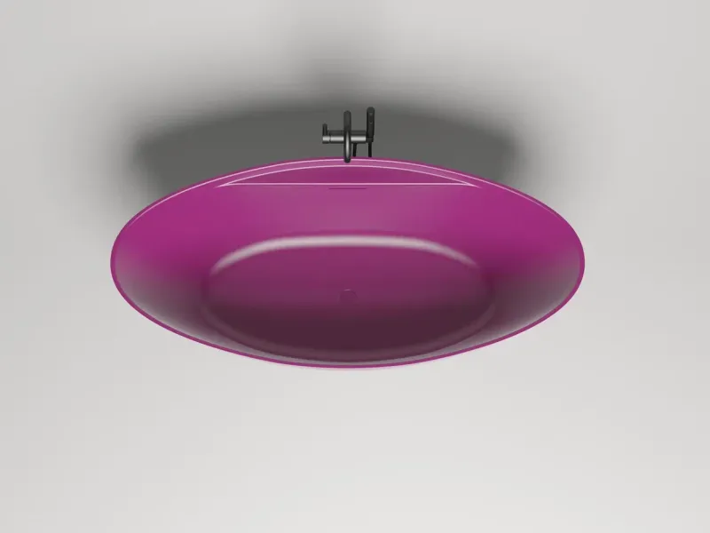 Ванна из искусственного камня Salini Diva S-Stone 102221MRF 178x85см RAL полностью