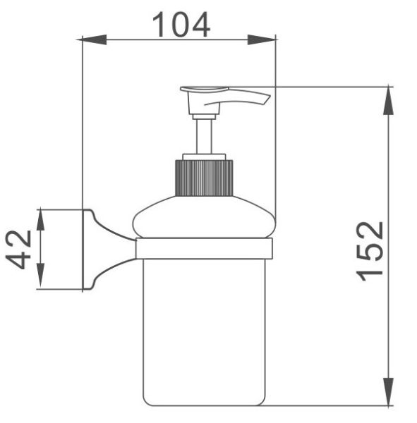 Дозатор жидкого мыла Haiba HB8527 хром