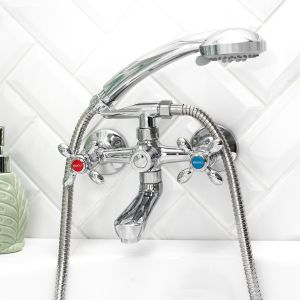 Смеситель для ванны с душем BOOU BA5318-2-B702 хром