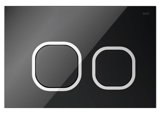 Клавиша смыва IDDIS Uniglass 001 UNG01BCi77 чёрный