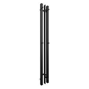 Полотенцесушитель электрический APEXTERMO Delta DL10111BM 1100x100 с крючками черный матовый