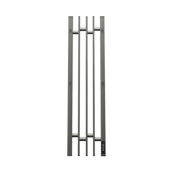 Полотенцесушитель электрический APEXTERMO Delta DL10183GF 800x180 с крючками графит металлик