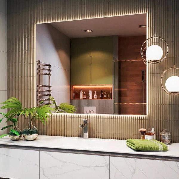 Зеркало с подсветкой Vigo Quadro Comfort 147 120 см