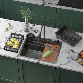 Кухонная мойка RoxenBath Stage Stage Plus 60B 560250-60B графит