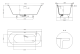 Ванна из искусственного камня Salini Ornella Axis Kit S-Sense 103511MRH 180x80см RAL снаружи