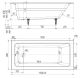 Ванна чугунная Delice Parallel DLR 220502 170x80см белый