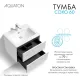 Тумба под раковину Aquaton Сохо 1A258001AJ010 60 см белый глянец