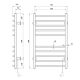 Полотенцесушитель электрический Domoterm Аврора DMT 109-10 53x8х7 BOX EK R хром