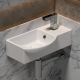 Подвесная раковина Ceramica Nova Element CN6039L 40см отверстие под смеситель справа белый