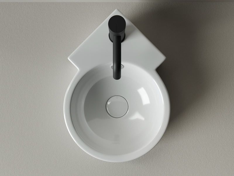 Подвесная раковина Ceramica Nova Element CN5019 31см белый