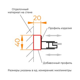 Профиль добавочный RGW A-08Gb 33270820-06 200 см брашированное золото