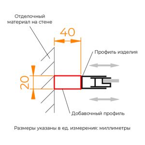 Профиль добавочный RGW A-08Gb 33270820-06 200 см брашированное золото