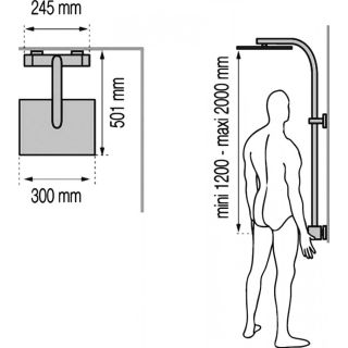 Душевая стойка Valentin Elle&lui TOUAREG 1